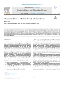 What Are the Drivers of Induction? Towards a Material Theoryþ