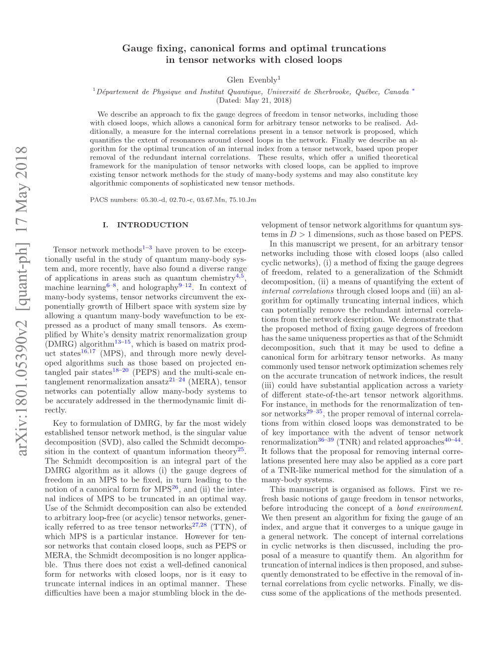 Arxiv:1801.05390V2 [Quant-Ph]