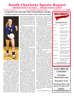 Issue 13 October 20, 2011 - FREE LEARNING on and OFF the VOLLEYBALL COURT