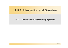 Unit 1: Introduction and Overview