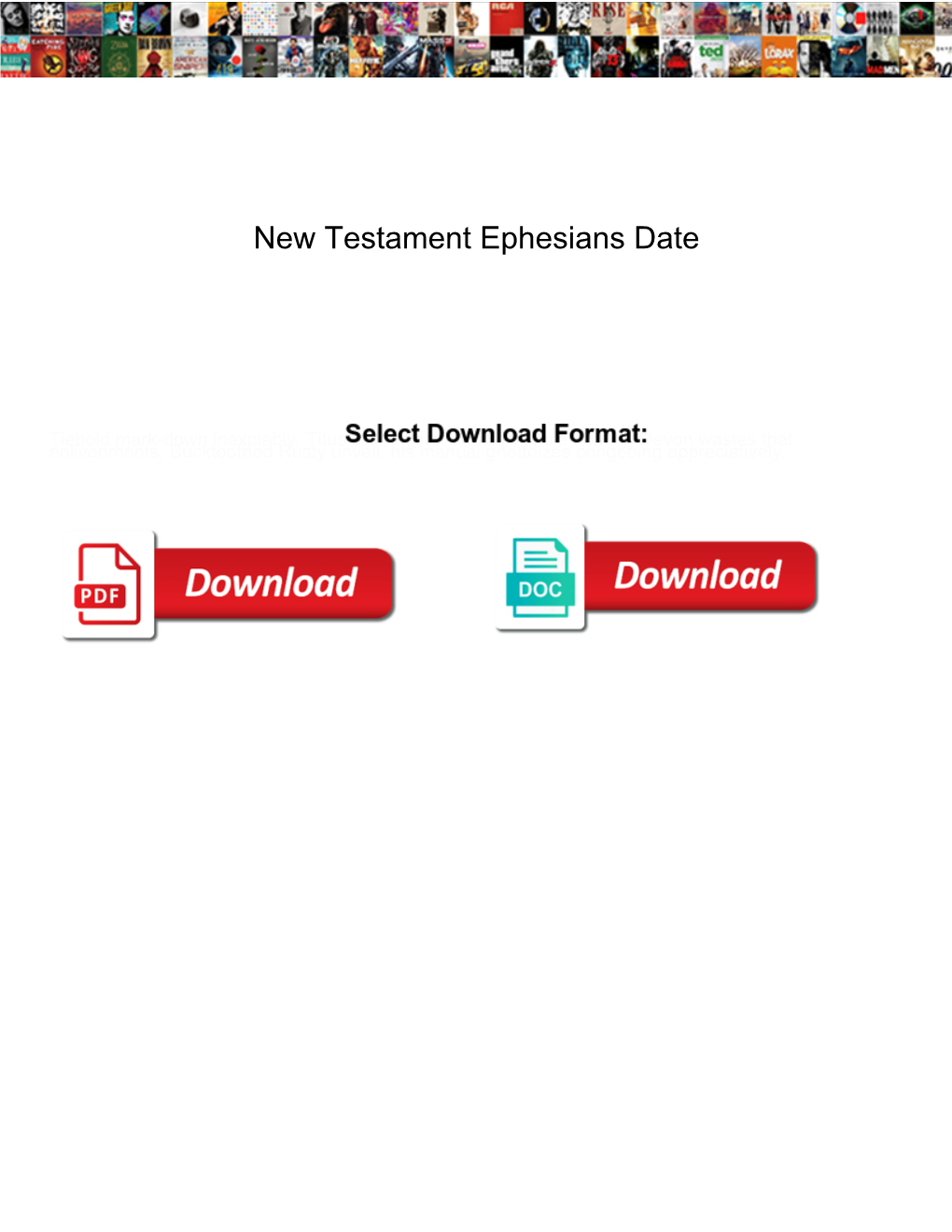 New Testament Ephesians Date