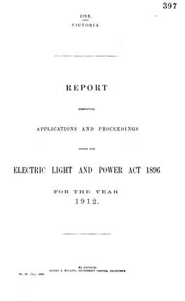 Electric Light and Power Act 1896