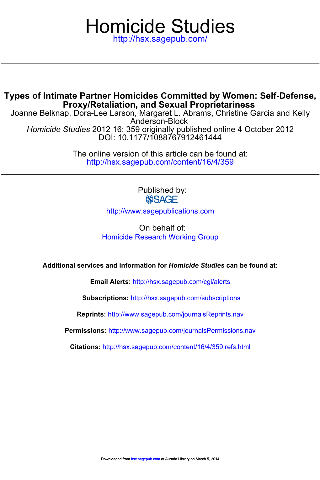 Homicide Studies-2012