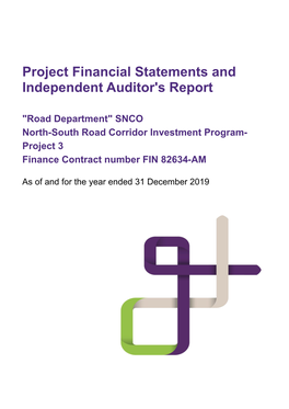 Project Financial Statements and Independent Auditor's Report