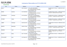 Assistante(S) Maternelle(S) De L'utas BILLOM D.G.S.A.S