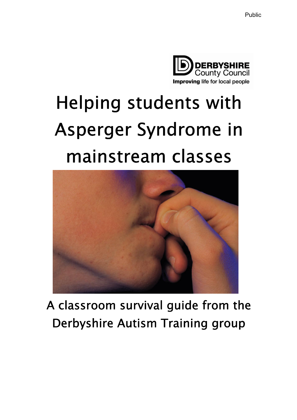 Helping Students with Asperger Syndrome in Mainstream Classes