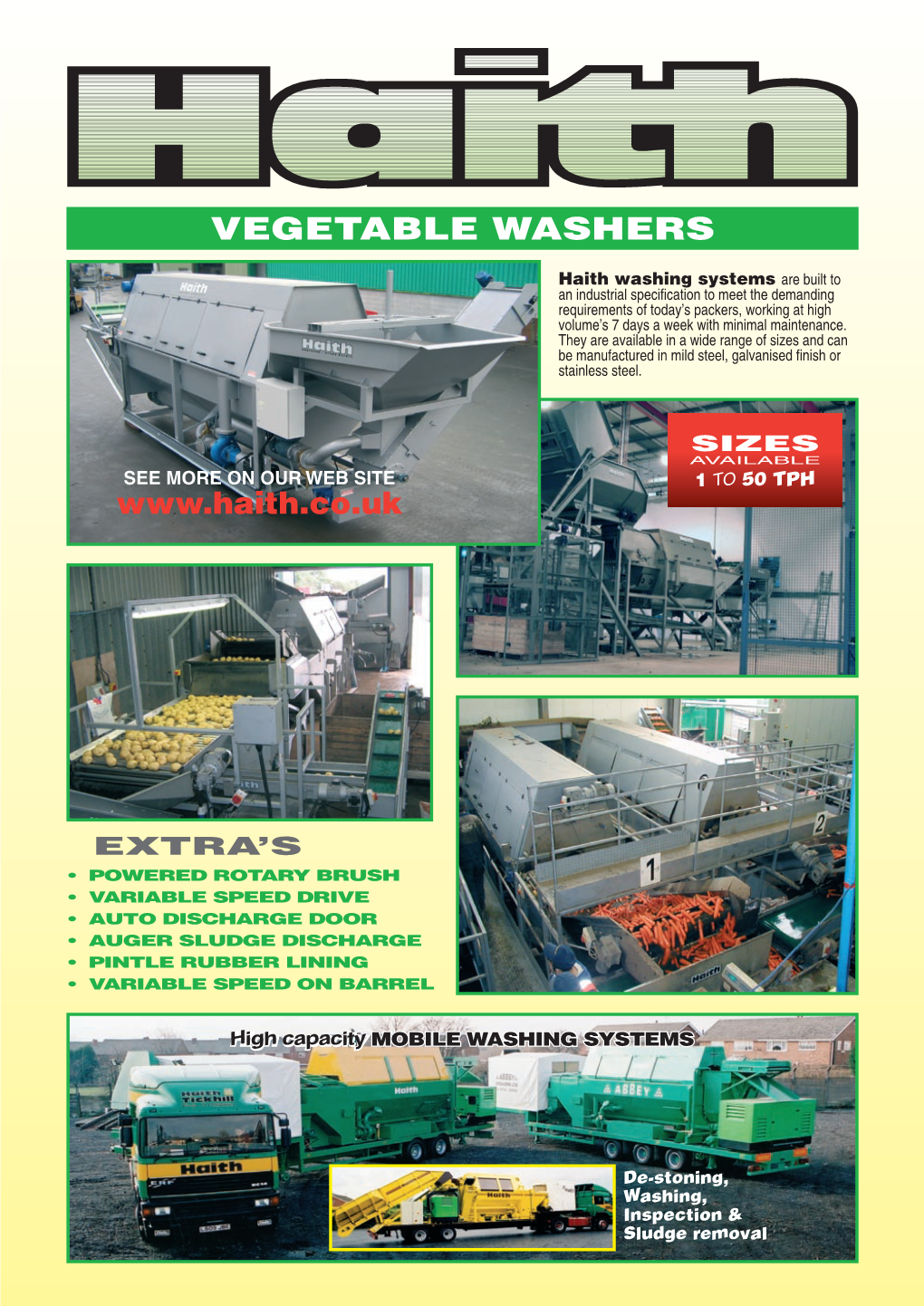Vegetable Washers