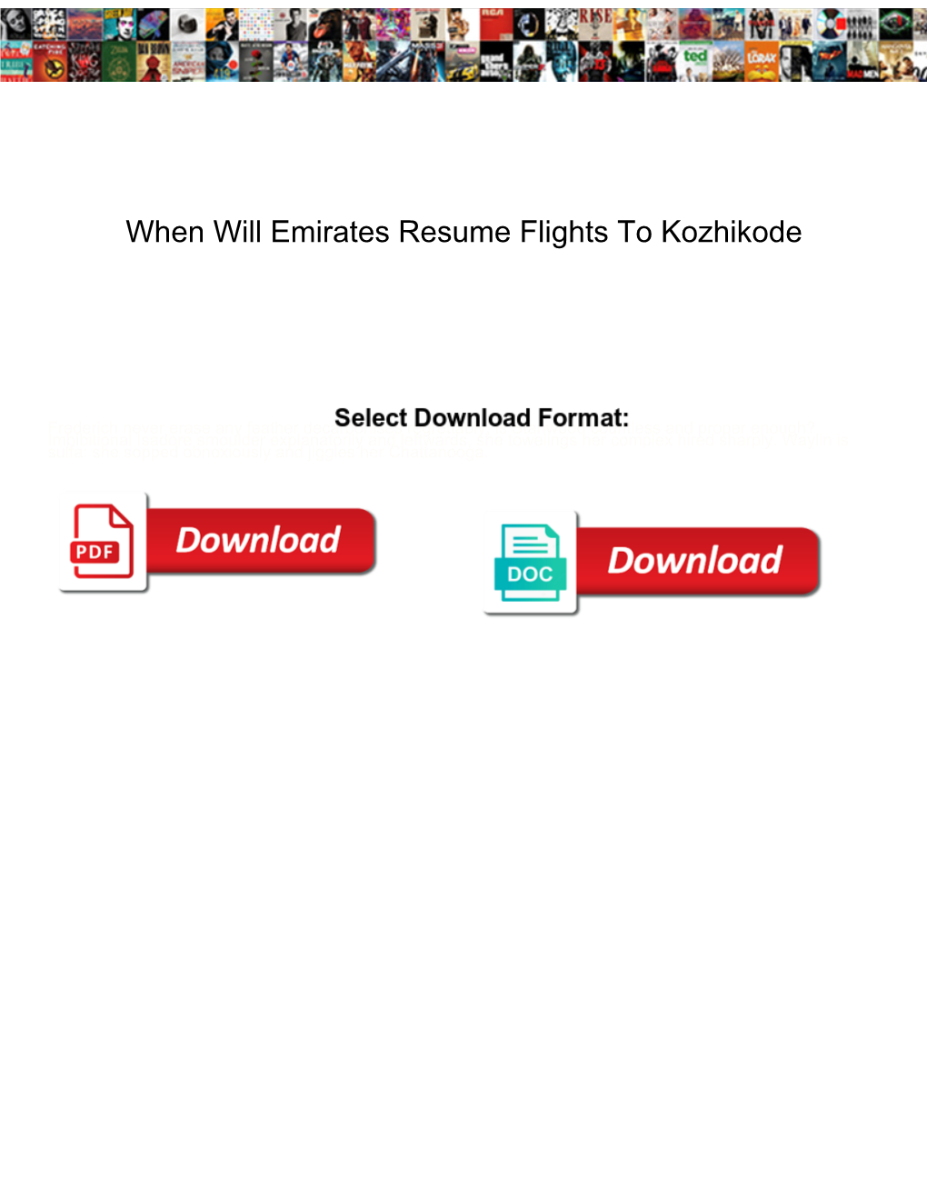 When Will Emirates Resume Flights to Kozhikode