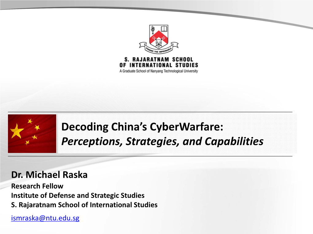 Decoding China's Cyberwarfare