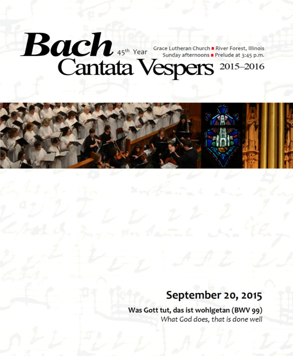 September 20 Cantata Bulletin