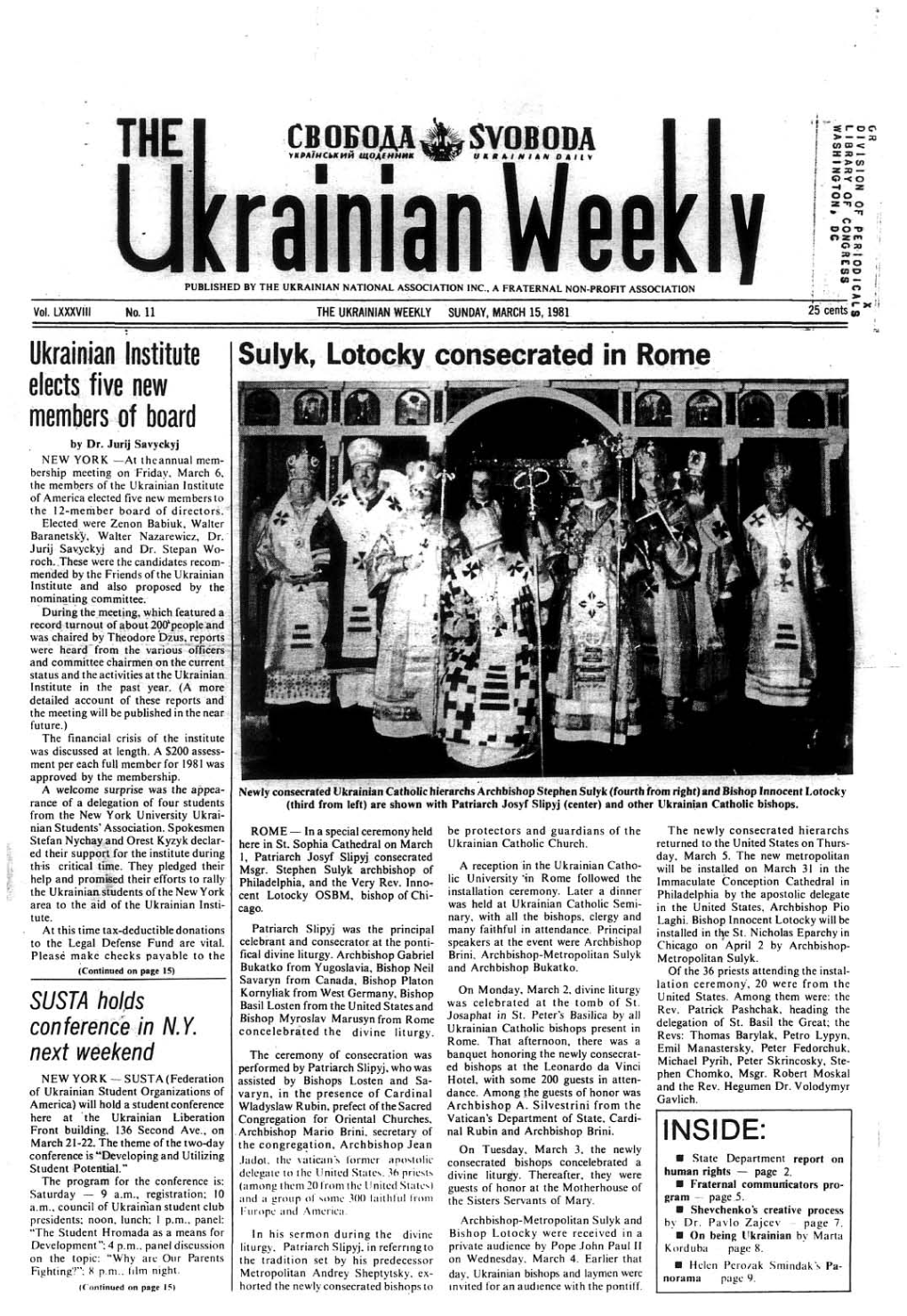 The Ukrainian Weekly 1981