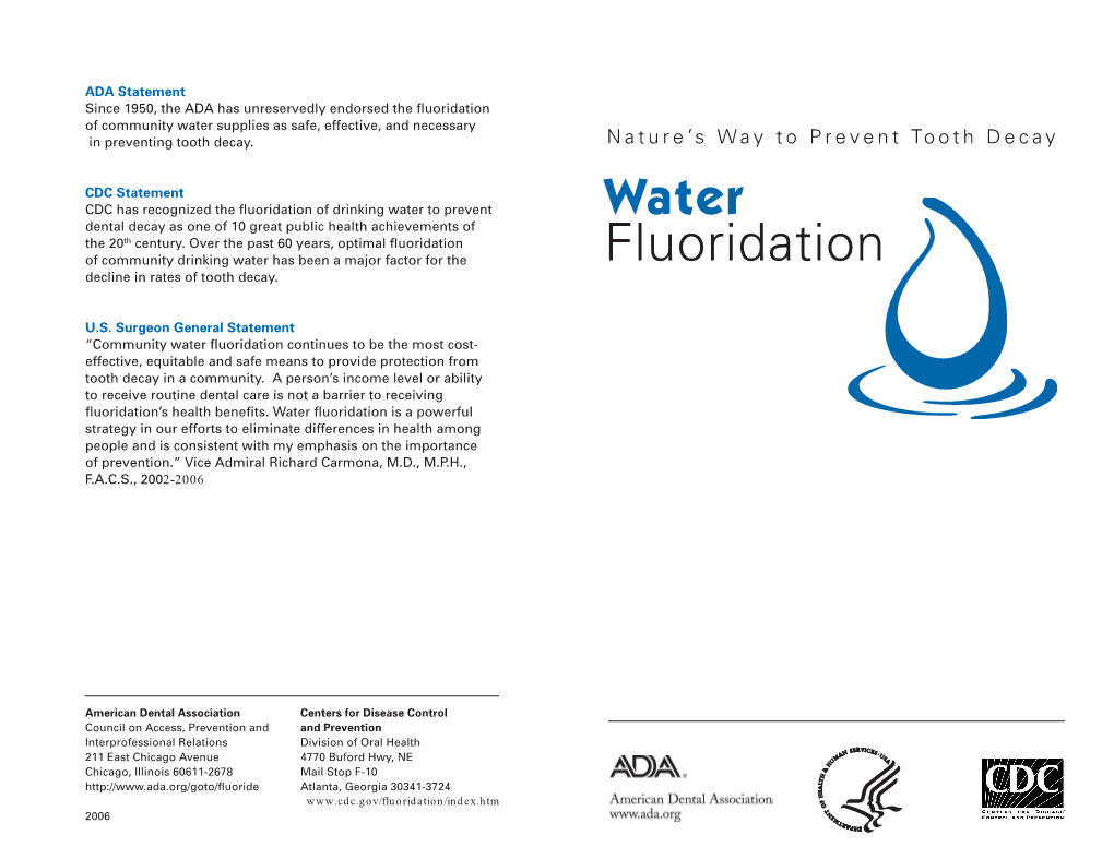 Water Fluoridation