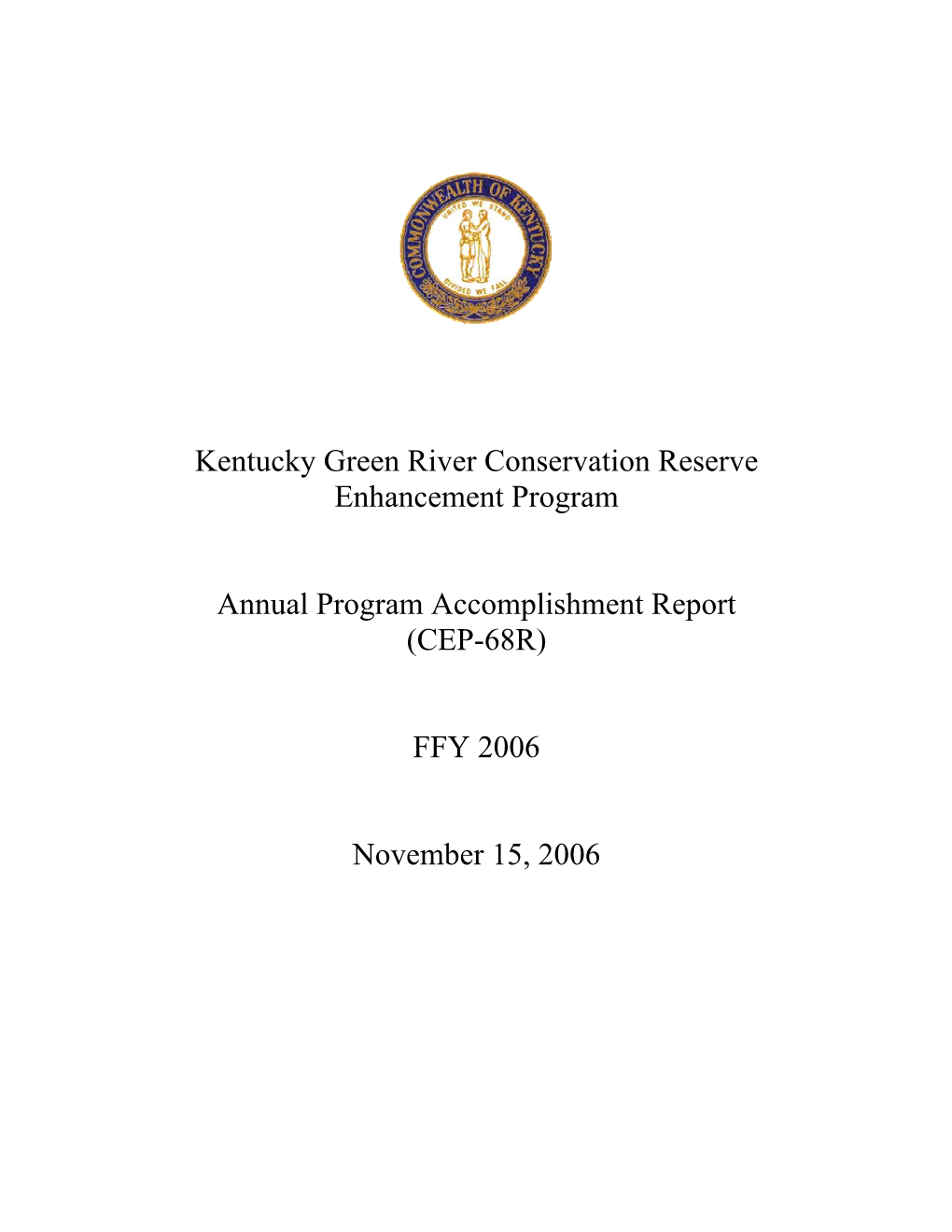 Kentucky Green River Conservation Reserve Enhancement Program