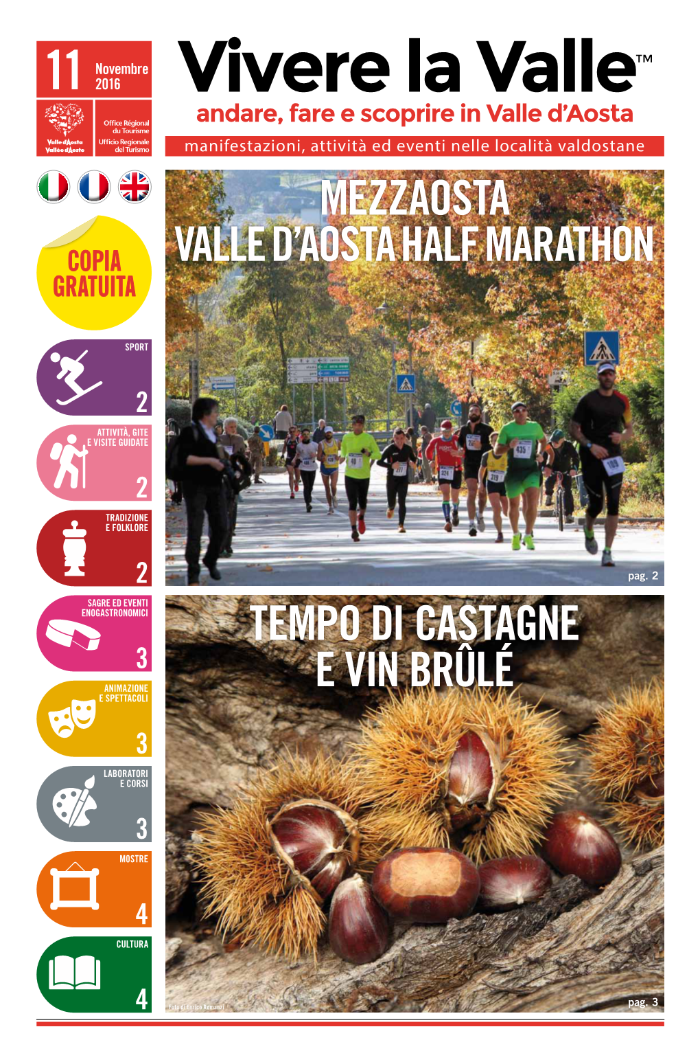 Mezzaosta Valle D'aosta Half Marathon Tempo Di Castagne E