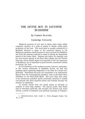 The Divine Boy in Japanese Buddhism