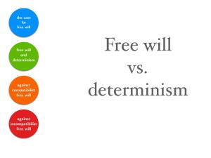 Free Will Vs. Determinismvs