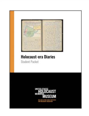 Holocaust-Era Diaries Student Packet