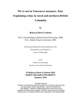 BC Policing Jurisdiction Violent Crime Rates and Lqcs