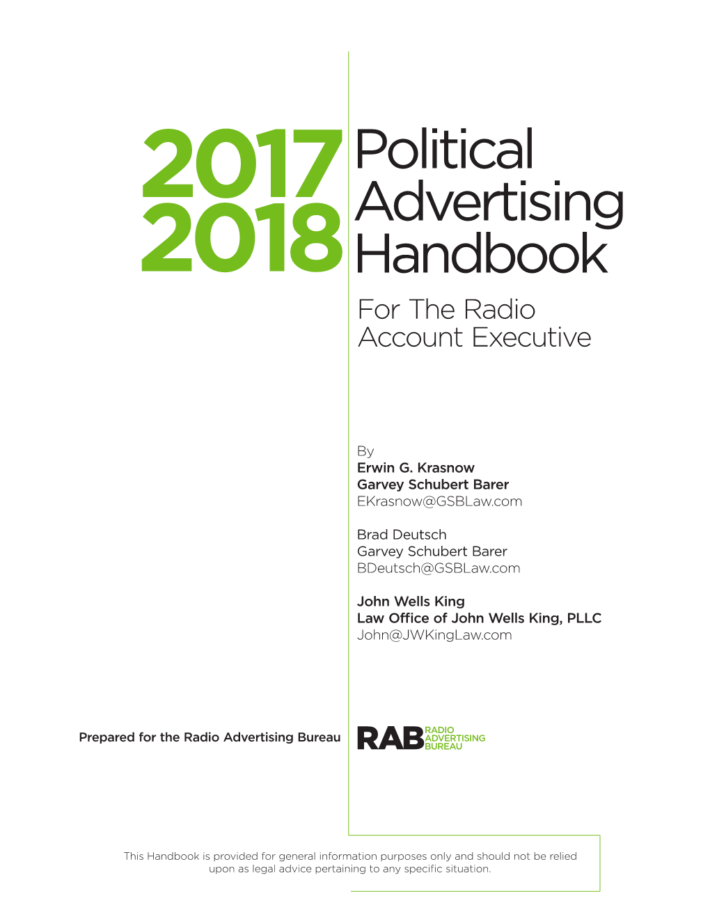 Political Advertising Handbook Will Help You at Every Stage of the Political Advertising Sales Process