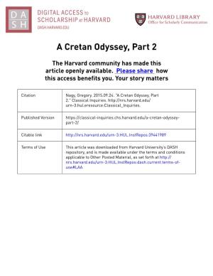 A Cretan Odyssey, Part 2