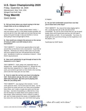 Troy Merritt Quick Quotes to Happen