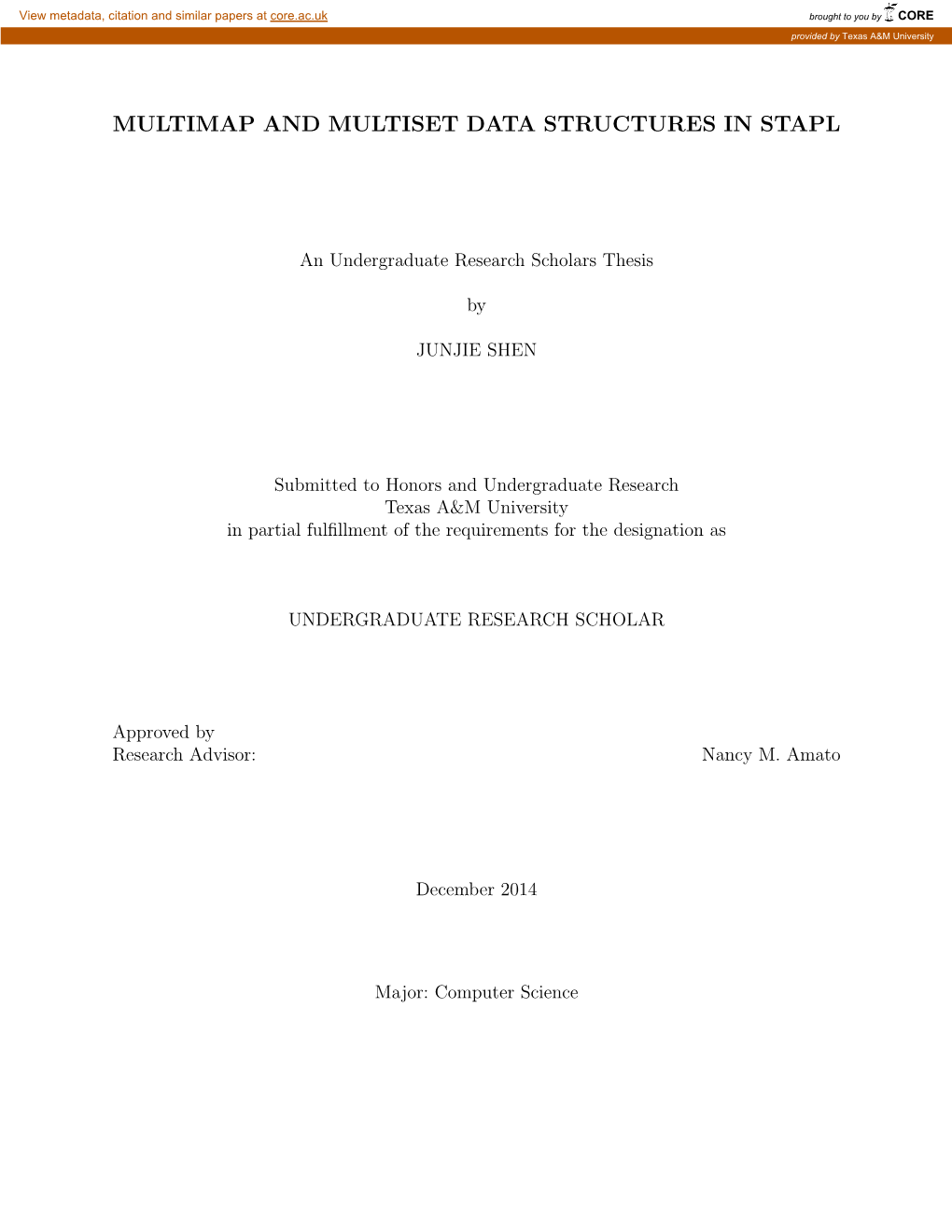 Multimap and Multiset Data Structures in Stapl