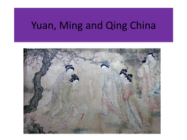 Ming and Qing China