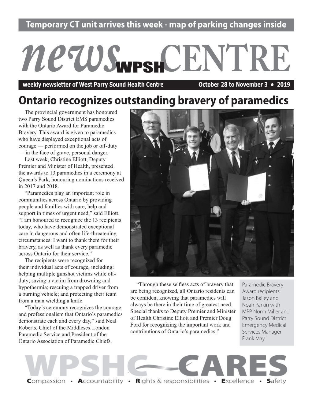 Ontario Recognizes Outstanding Bravery of Paramedics