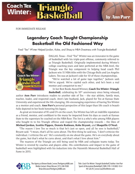 Excerpts from Coach Tex Winter: Triangle Basketball