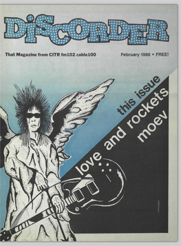 That Magazine from CITR Fml02 Cable 100 February 1986 • FREE!