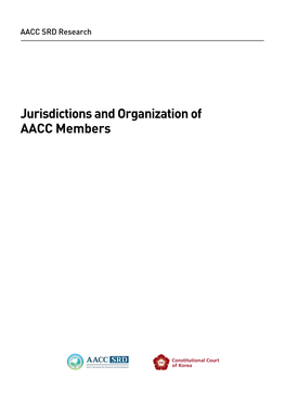 Jurisdictions and Organization of AACC Members자료집