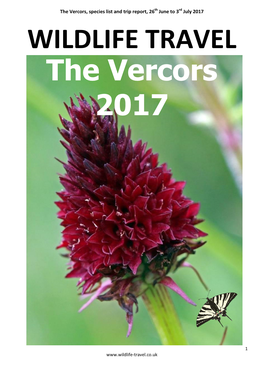 Wildlife Travel Vercors 2017