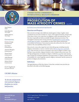 Legislation Factsheet: Prosecution of Mass Atrocity Crimes