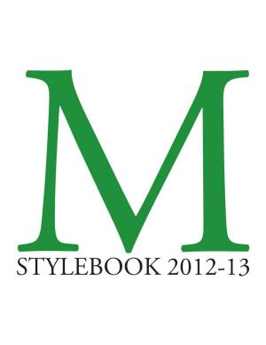 Mstylebook 2012-13