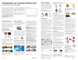 TAXONOMY of CHARACTEROLOGY Design and Legacy