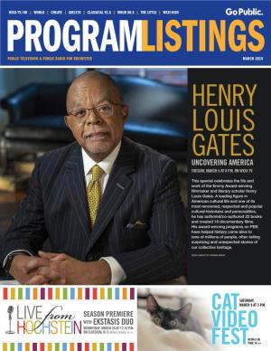 Henry Louis Gates Uncovering America Tuesday, March 5 at 8 P.M