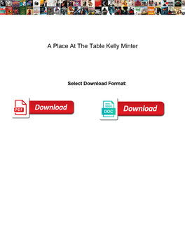 A Place at the Table Kelly Minter