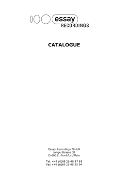 Essay Catalougue 2012 Txt English Artists