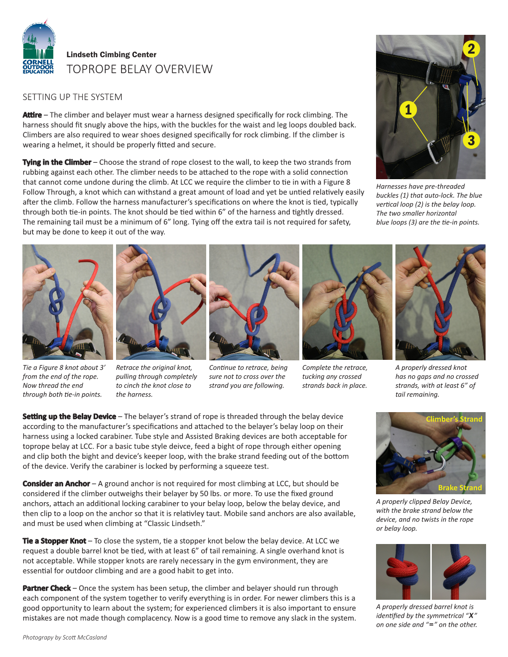 Toprope Belay Overview