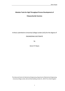 Modular Tools for High Throughput Process Development Of