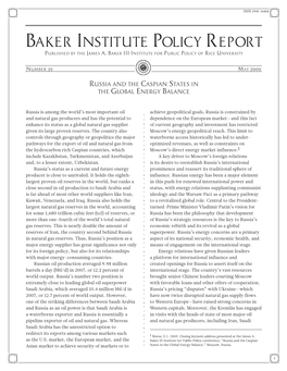 Baker Institute Policy Report