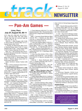 — Pan-Am Games — 2