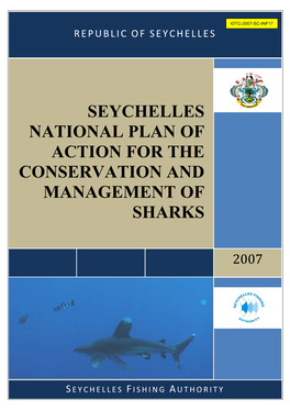 Seychelles National Plan of Action for the Conservation and Management Of