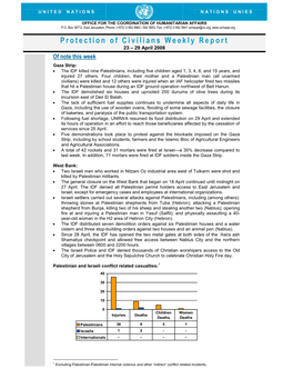 Protection of Civilians Weekly Report 23