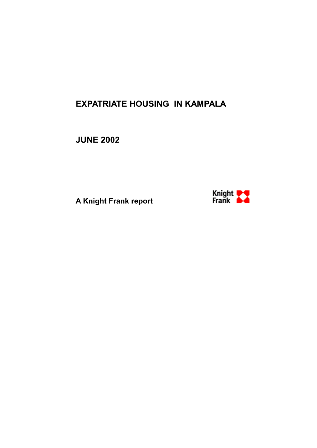 Expatriate Housing in Kampala June 2002