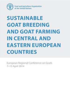 Sustainable Goat Breeding and Goat Farming in Central and Eastern European Countries