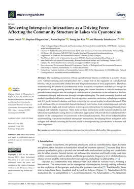 Reviewing Interspecies Interactions As a Driving Force Affecting the Community Structure in Lakes Via Cyanotoxins