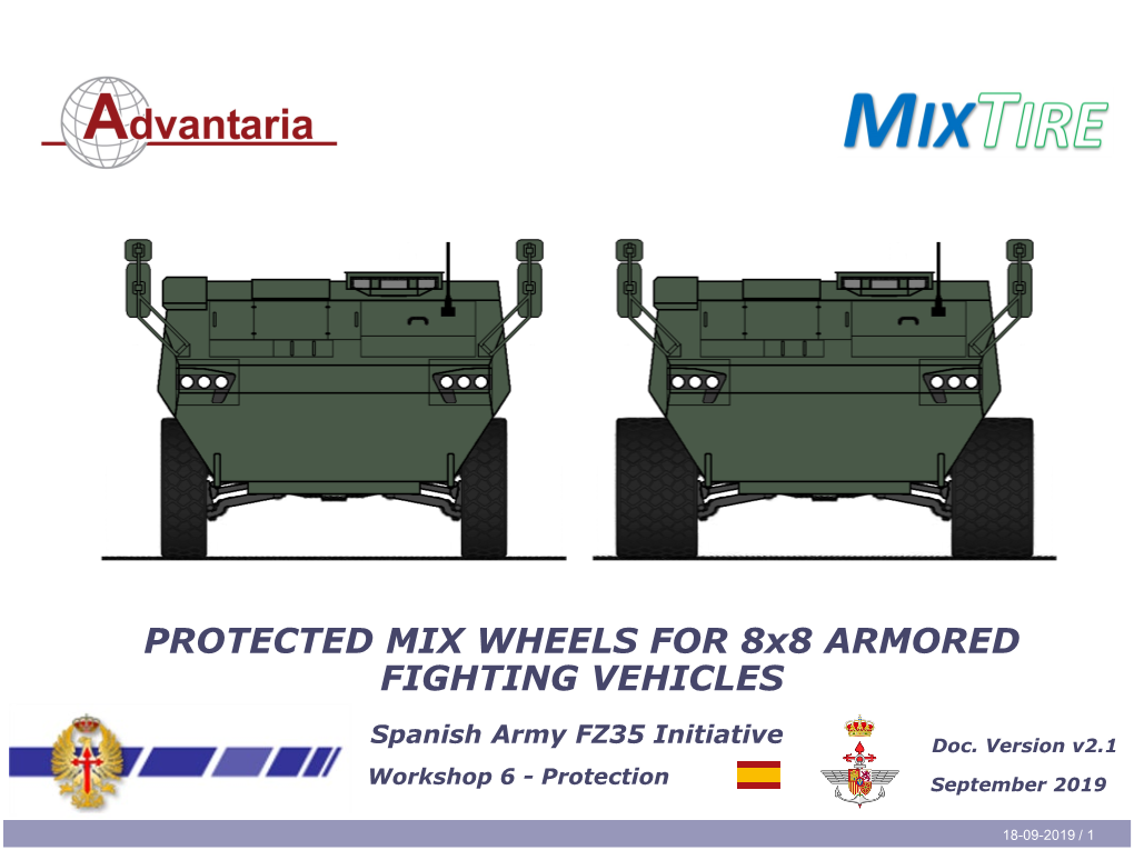 PROTECTED MIX WHEELS for 8X8 ARMORED FIGHTING VEHICLES