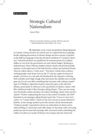 Strategic Cultural Nationalism