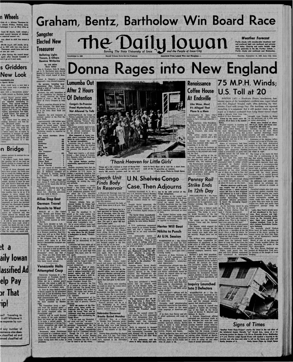 Daily Iowan (Iowa City, Iowa), 1960-09-13